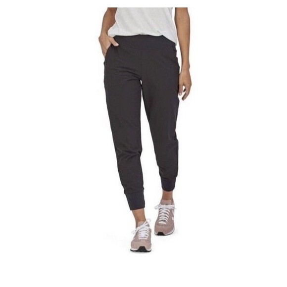 Patagonia Pants - Patagonia Women’s Black Lined Happy Hike Studio Jogger Pants Size L Outdoor
